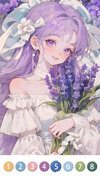 Painting Book - Anime Color [МОД Все открыто] APK Android Screenshot 4