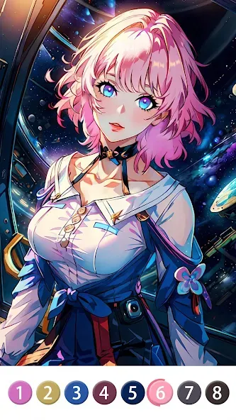 Painting Book - Anime Color [МОД Все открыто] APK Android Screenshot 5