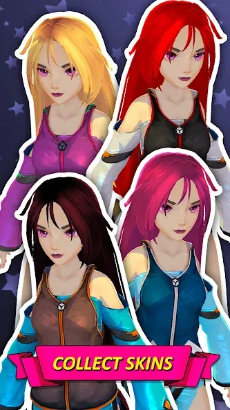 Power Girl 3D (Пауэр Герл 3Д) [МОД Unlocked] APK Android Screenshot 2