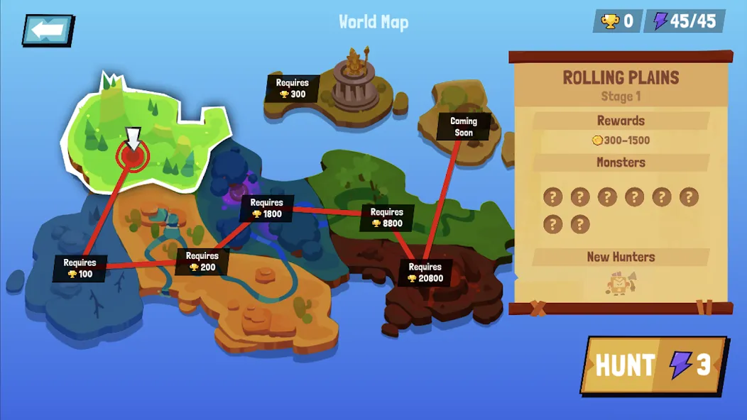 Tiny Hunters - Monsters Attack (Тини Хантерс) [МОД Все открыто] APK Android Screenshot 2