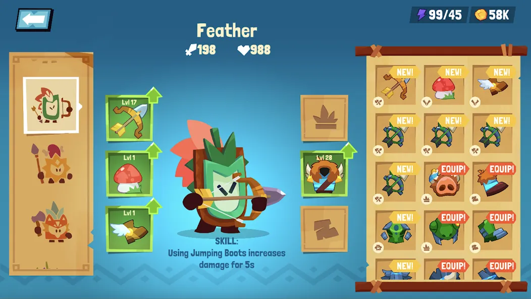 Tiny Hunters - Monsters Attack (Тини Хантерс) [МОД Все открыто] APK Android Screenshot 4