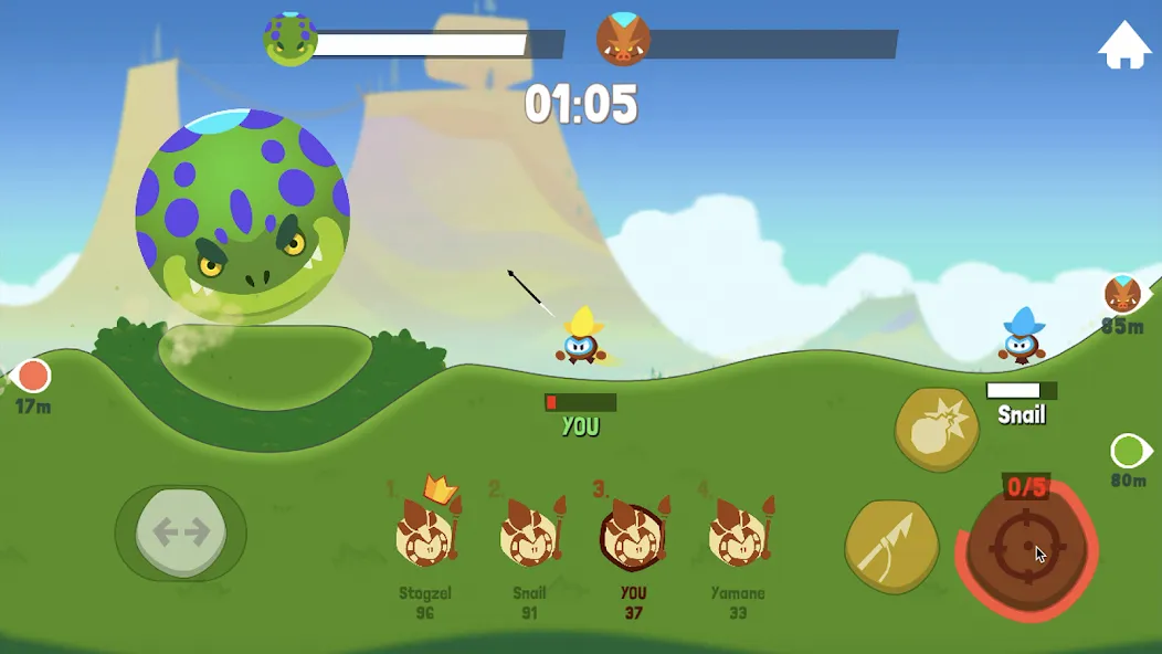 Tiny Hunters - Monsters Attack (Тини Хантерс) [МОД Все открыто] APK Android Screenshot 5