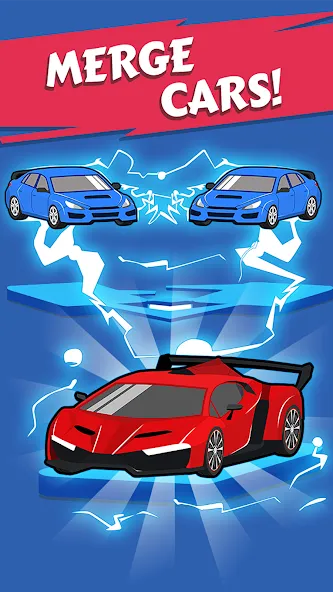 Merge Car - Idle Merge Cars (Мердж Кар) [МОД Premium] APK Android Screenshot 2
