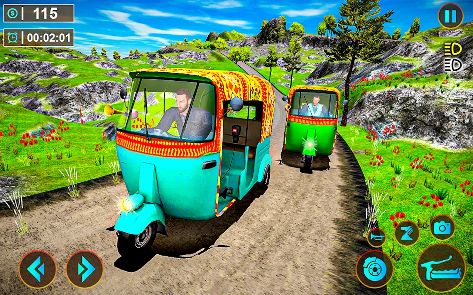 Tuk Tuk Offroad Auto Rickshaw (Тук Тук оффроуд автомобильный рикша) [МОД Бесконечные монеты] APK Android Screenshot 1