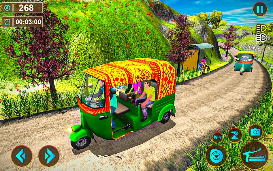Tuk Tuk Offroad Auto Rickshaw (Тук Тук оффроуд автомобильный рикша) [МОД Бесконечные монеты] APK Android Screenshot 2
