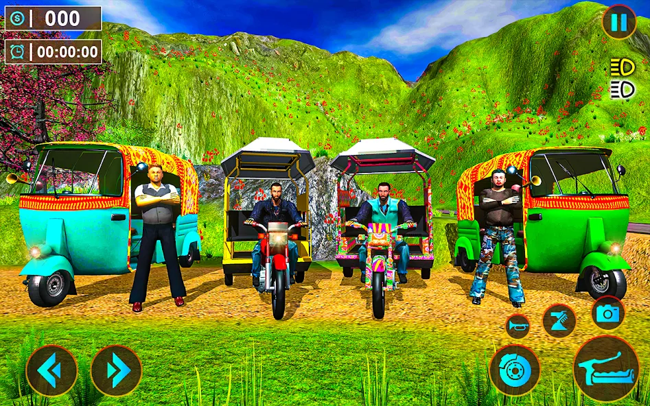 Tuk Tuk Offroad Auto Rickshaw (Тук Тук оффроуд автомобильный рикша) [МОД Бесконечные монеты] APK Android Screenshot 3