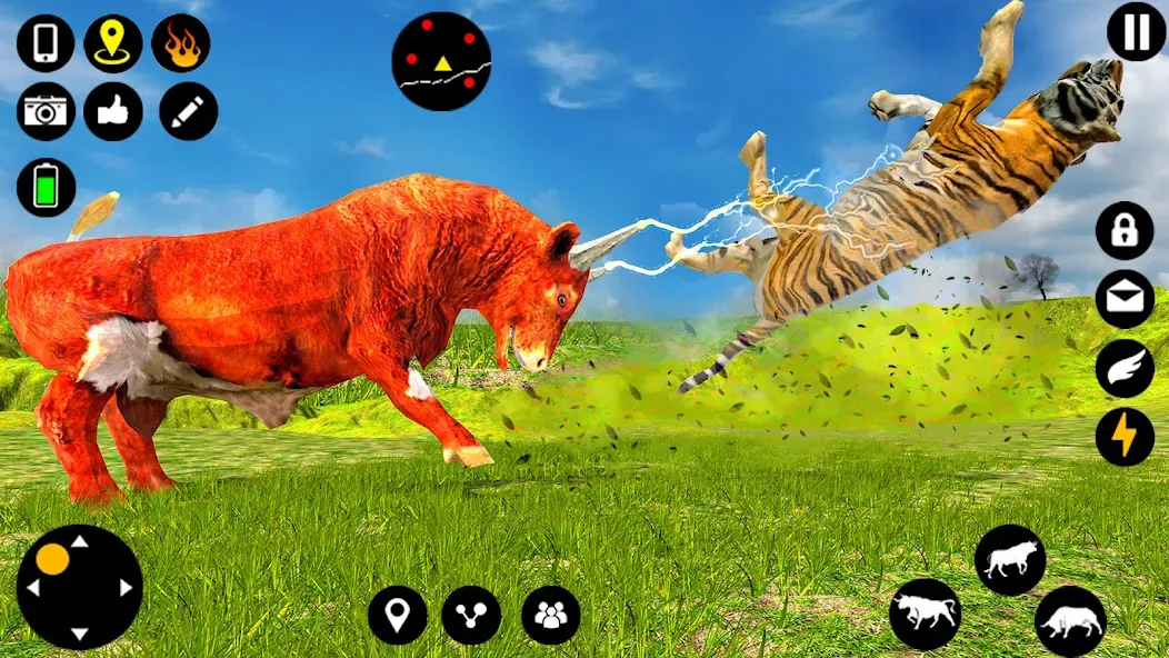 Angry Bull Attack Fight Games (Ангри Булл Атак Файт Геймс) [МОД Premium] APK Android Screenshot 2
