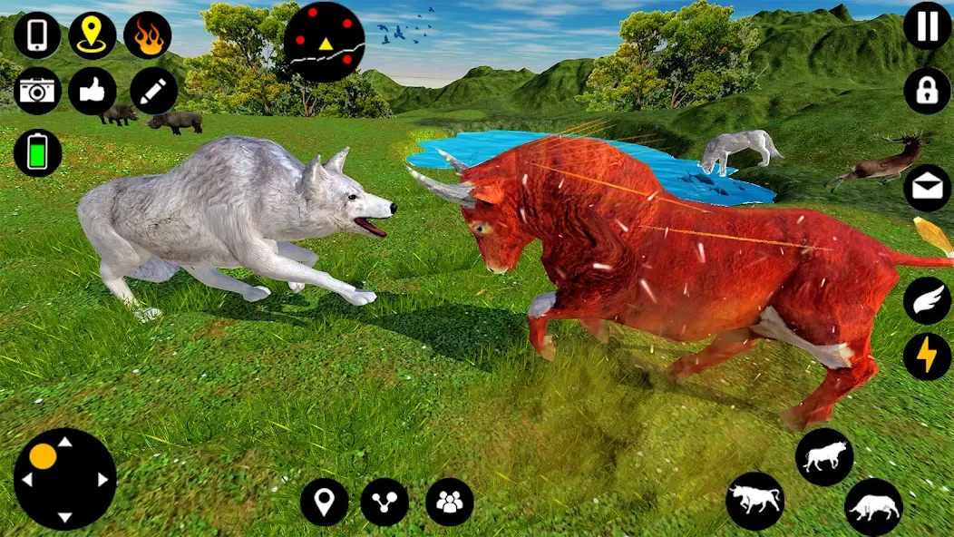 Angry Bull Attack Fight Games (Ангри Булл Атак Файт Геймс) [МОД Premium] APK Android Screenshot 3
