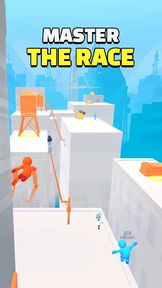 Parkour Race - FreeRun Game (Паркур Рейс) [МОД Бесконечные монеты] APK Android Screenshot 3