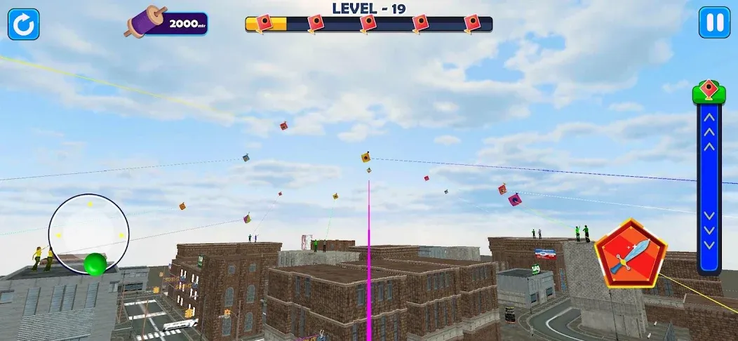 Indian Kite Flying 3D (Индийский воздушный змей 3Д) [МОД Premium] APK Android Screenshot 3