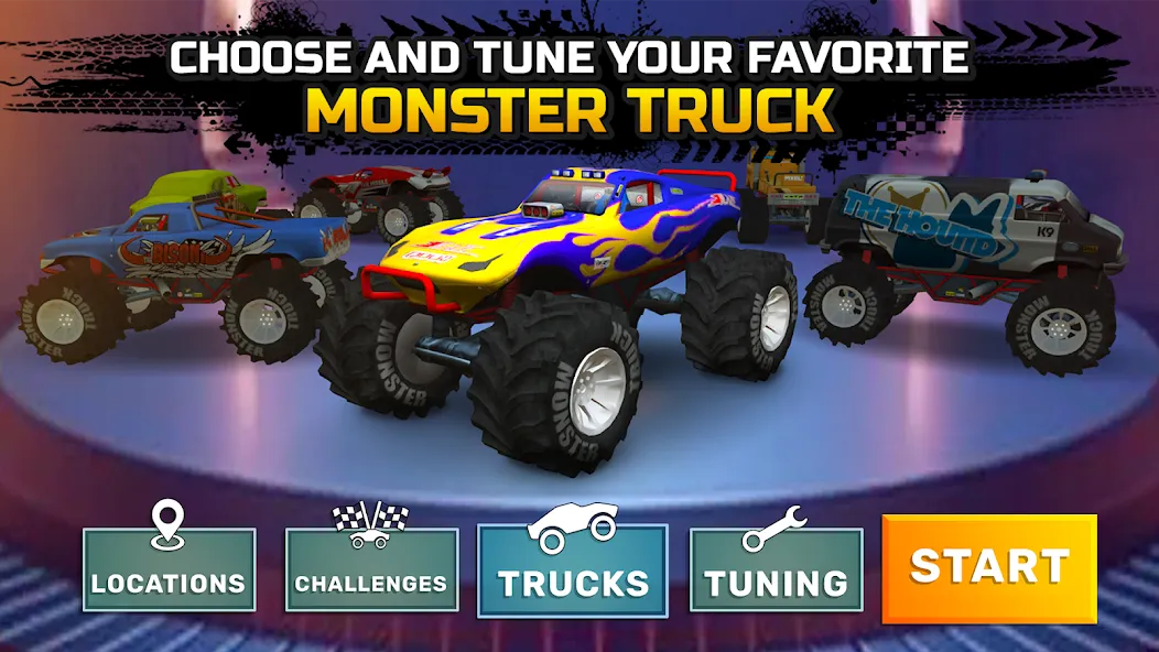 Monster truck: Extreme racing [МОД Бесконечные монеты] APK Android Screenshot 5