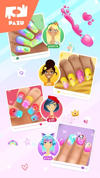 Girls Nail Salon - Kids Games [МОД Mega Pack] APK Android Screenshot 5