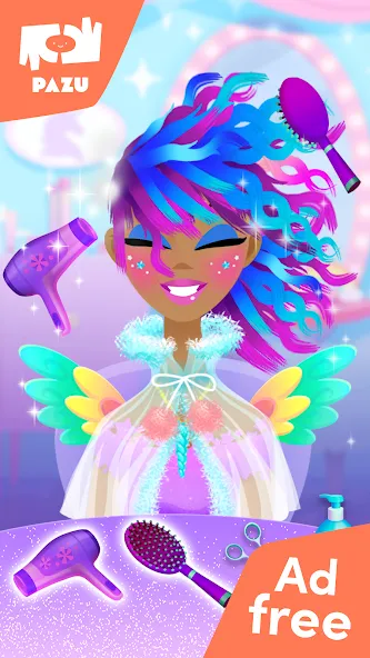 Girls Hair Salon Unicorn [МОД Все открыто] APK Android Screenshot 2