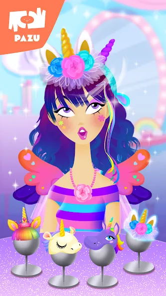 Girls Hair Salon Unicorn [МОД Все открыто] APK Android Screenshot 5