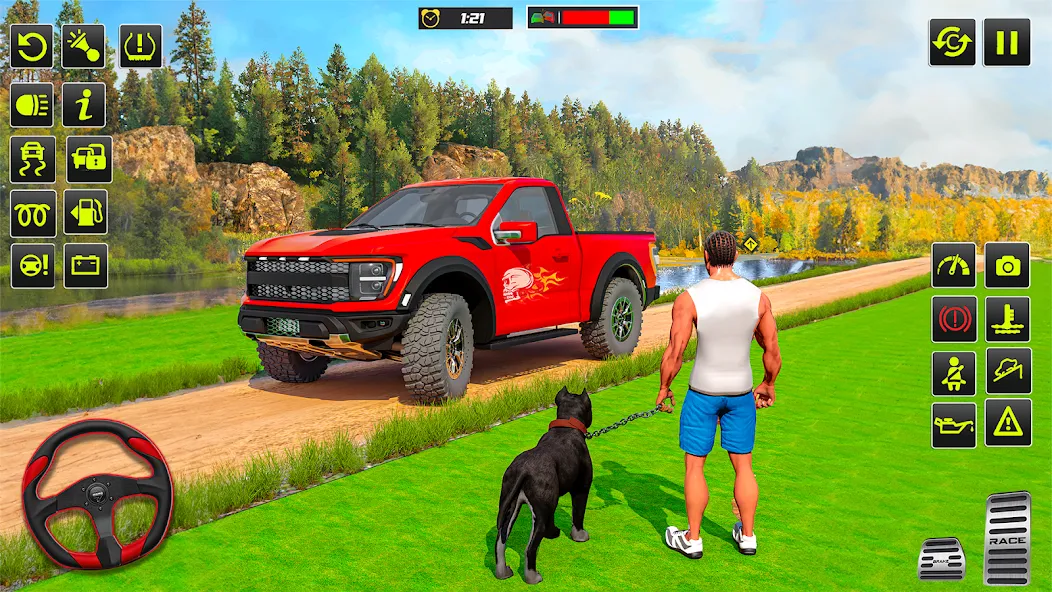Offroad 4x4 Jeep Driving Game [МОД Mega Pack] APK Android Screenshot 1