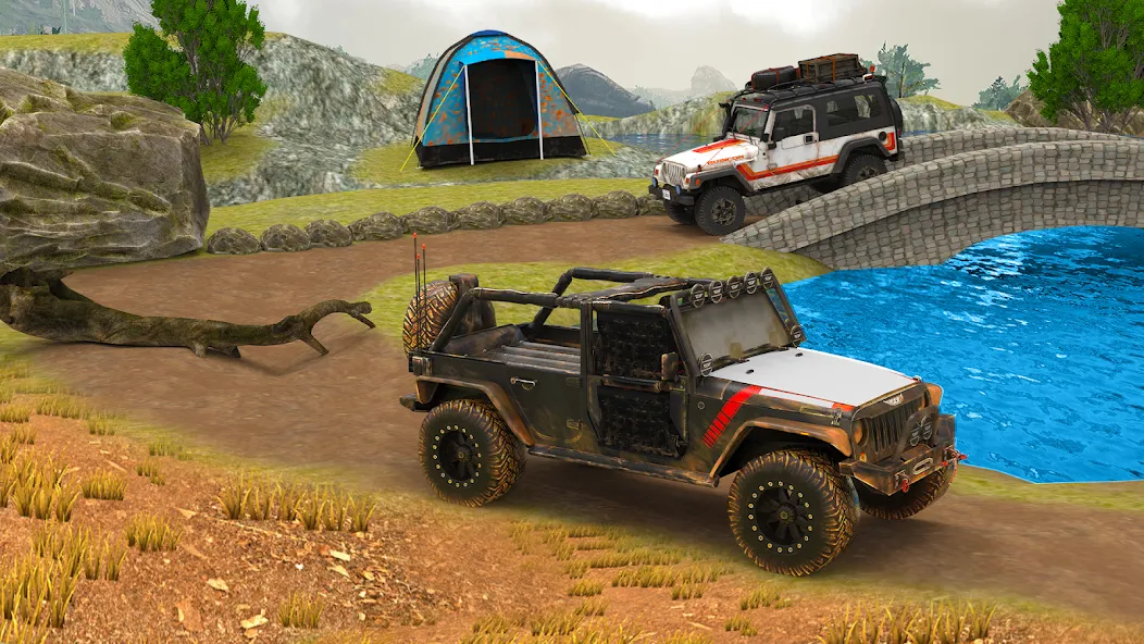 Offroad 4x4 Jeep Driving Game [МОД Mega Pack] APK Android Screenshot 3