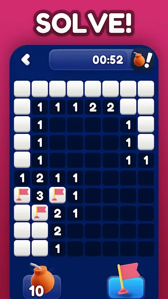 Minesweeper Bomb Mines Game (Майнсвипер разблокирует уровни Марка) [МОД Меню] APK Android Screenshot 5