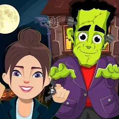 Pretend Play Halloween Party (Претендуй на Хэллоуинскую вечеринку) [МОД Mega Pack] APK Android