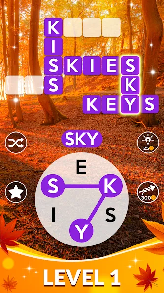 Wordscapes (Вордскейпс) [МОД Unlocked] APK Android Screenshot 1