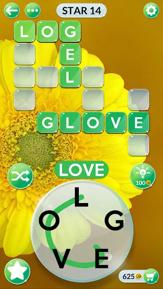 Wordscapes In Bloom (Вордскейпс Ин Блум) [МОД Меню] APK Android Screenshot 1