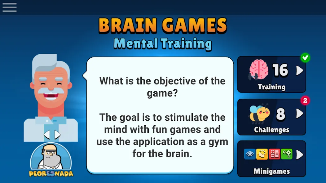 Neurobics: 60 Brain Games (Нейробика) [МОД Меню] APK Android Screenshot 1