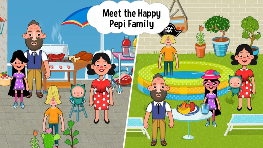 Pepi House: Happy Family (Пепи Хаус) [МОД Mega Pack] APK Android Screenshot 5