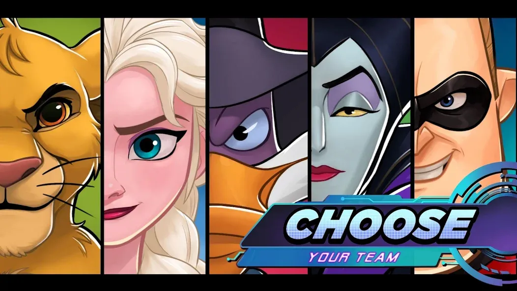 Disney Heroes: Battle Mode (Дисней Хироус) [МОД Все открыто] APK Android Screenshot 2