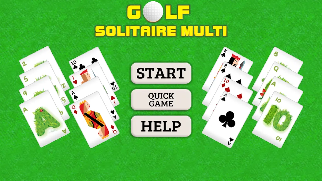Golf Solitaire Multi CardsGame (Гольф Солитер Мульти КардсГейм) [МОД Много денег] APK Android Screenshot 1
