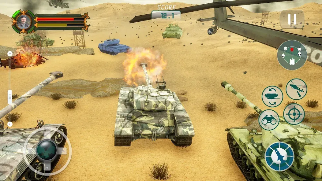 Army Tank Games Offline 3d [МОД Меню] APK Android Screenshot 1