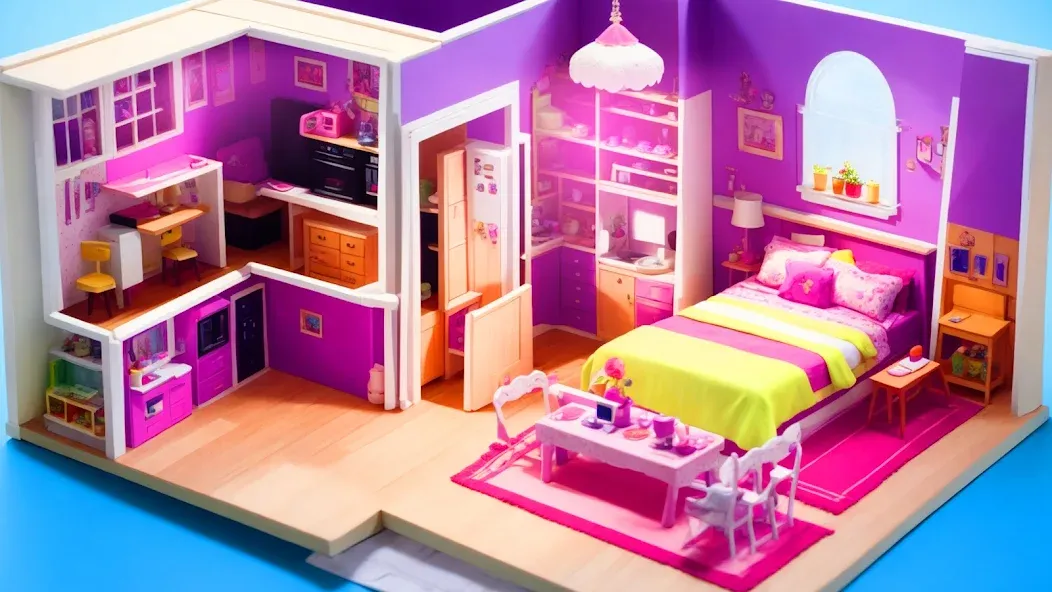 Doll House Design: Girl Games (Долл Хаус Дизайн) [МОД Все открыто] APK Android Screenshot 2