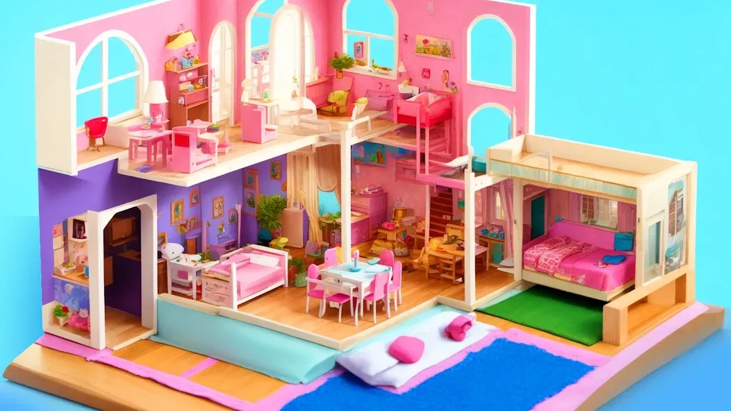 Doll House Design: Girl Games (Долл Хаус Дизайн) [МОД Все открыто] APK Android Screenshot 3