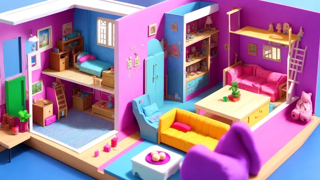 Doll House Design: Girl Games (Долл Хаус Дизайн) [МОД Все открыто] APK Android Screenshot 4