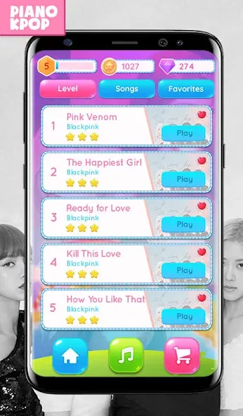 BLACK PINK Magic Piano (БЛЭК ПИНК Мэджик Тайлз 2022) [МОД Unlocked] APK Android Screenshot 5