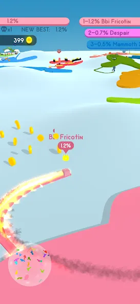 Paper.io 4 [МОД Много денег] APK Android Screenshot 2