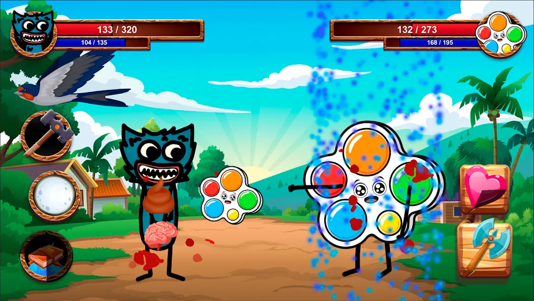 Cartoon Battle [МОД Premium] APK Android Screenshot 1