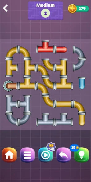 Pipe Puzzle Connect (Пайп Пазл Коннект) [МОД Много денег] APK Android Screenshot 3