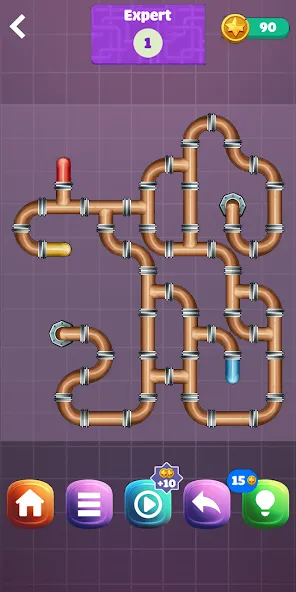 Pipe Puzzle Connect (Пайп Пазл Коннект) [МОД Много денег] APK Android Screenshot 4