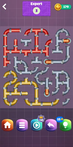 Pipe Puzzle Connect (Пайп Пазл Коннект) [МОД Много денег] APK Android Screenshot 5