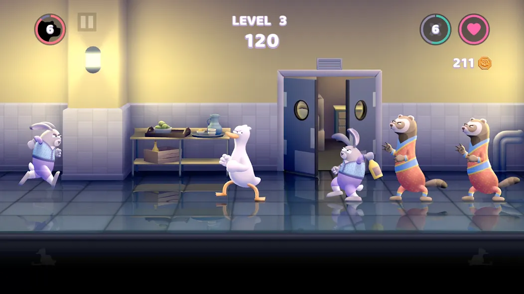 Punch Kick Duck (Панч Кик Дак) [МОД Бесконечные монеты] APK Android Screenshot 3
