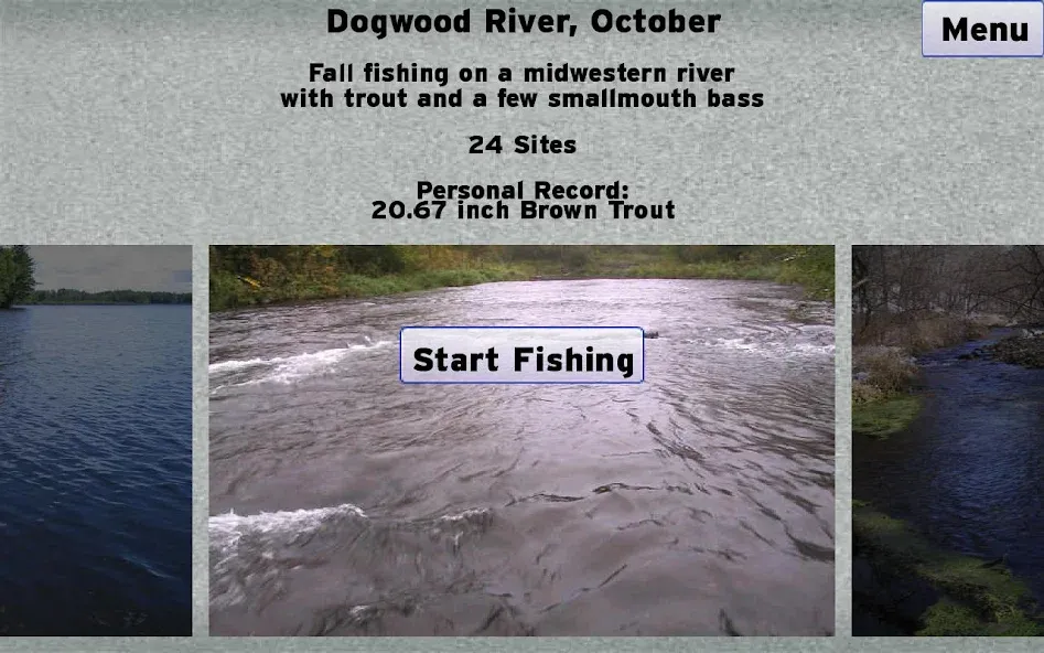 Fly Fishing Simulator (Флай Фишинг Симулятор) [МОД Бесконечные монеты] APK Android Screenshot 2