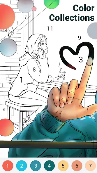 Happy Color®: Coloring Book (Хэппи Колор) [МОД Все открыто] APK Android Screenshot 4