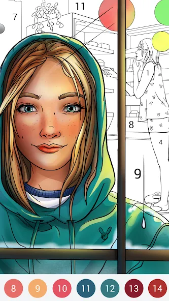 Happy Color®: Coloring Book (Хэппи Колор) [МОД Все открыто] APK Android Screenshot 5