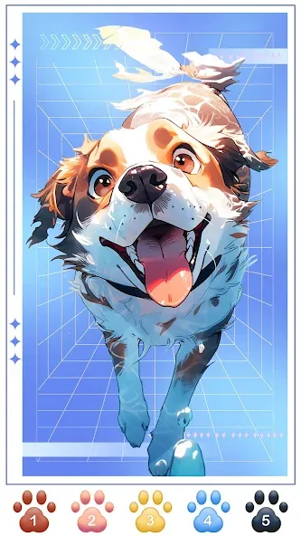 Dog Coloring, Color by number [МОД Все открыто] APK Android Screenshot 1