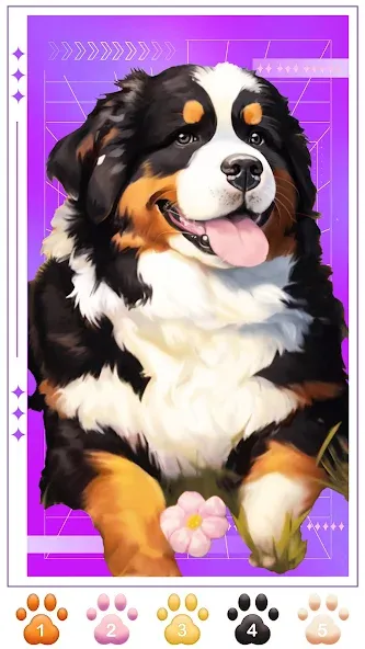 Dog Coloring, Color by number [МОД Все открыто] APK Android Screenshot 2