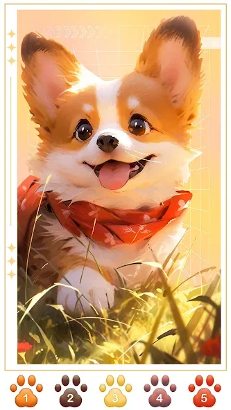 Dog Coloring, Color by number [МОД Все открыто] APK Android Screenshot 4