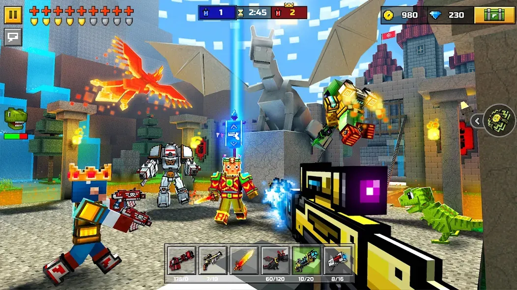 Pixel Gun 3D - FPS Shooter (Пиксельный пистолет 3Д) [МОД Mega Pack] APK Android Screenshot 3