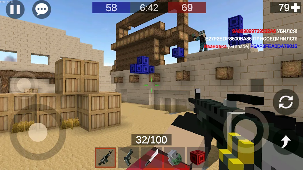 Pixel Combats 2: Gun games PvP [МОД Много денег] APK Android Screenshot 1