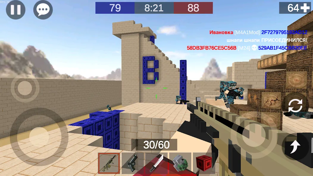 Pixel Combats 2: Gun games PvP [МОД Много денег] APK Android Screenshot 5
