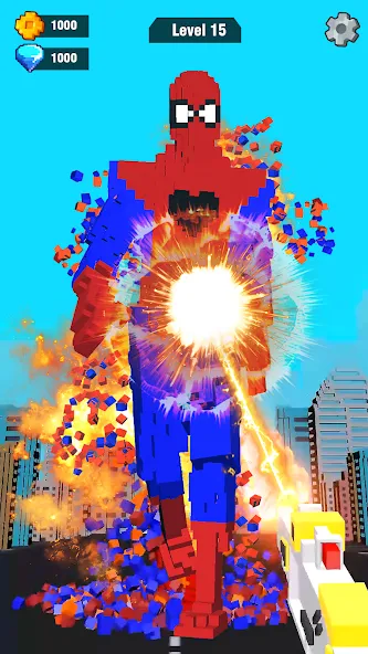 Pixel Shooting: Craft Demolish (Пиксельное стрелялка) [МОД Много денег] APK Android Screenshot 3
