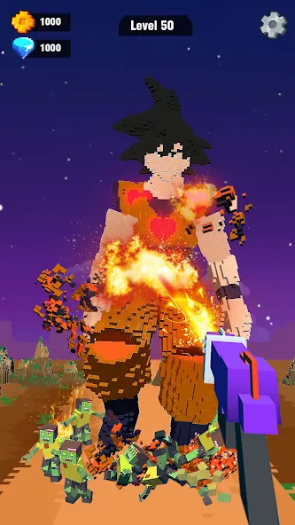 Pixel Shooting: Craft Demolish (Пиксельное стрелялка) [МОД Много денег] APK Android Screenshot 4